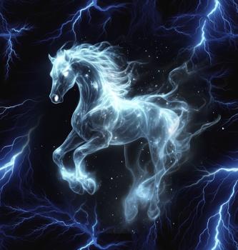 Lightning - Pferd 70cm - BIO French Terry